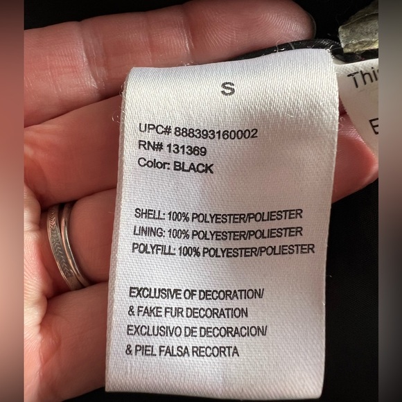 Rampage winter coat with removable fake fur edged hood in size small. - Picture 9 of 10